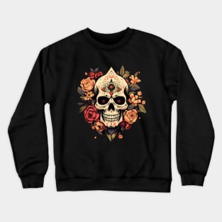 Skull and roses Crewneck Sweatshirt